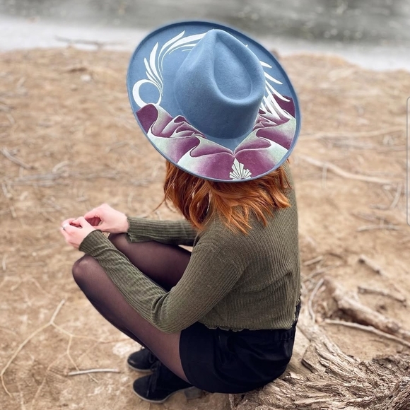 Hand Painted Desert Hat From The Badger Co
